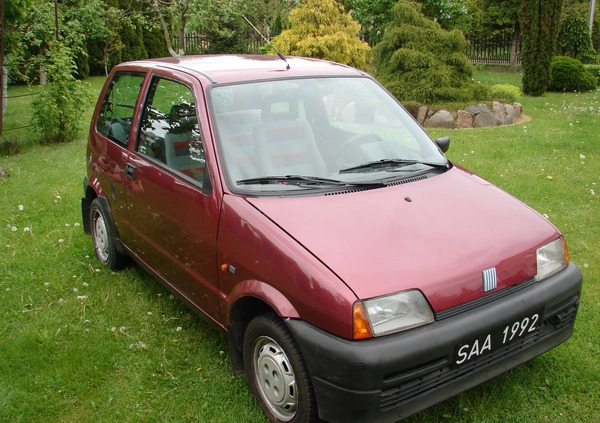 Fiat Cinquecento cena 9500 przebieg: 88000, rok produkcji 1992 z Poddębice małe 106